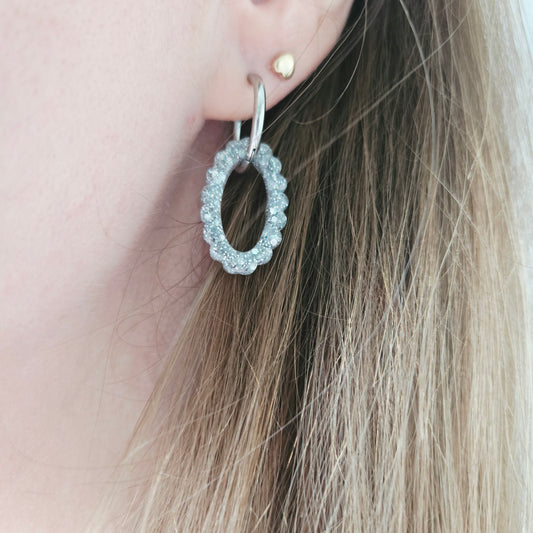 Boucles en résine | Lumina Argent