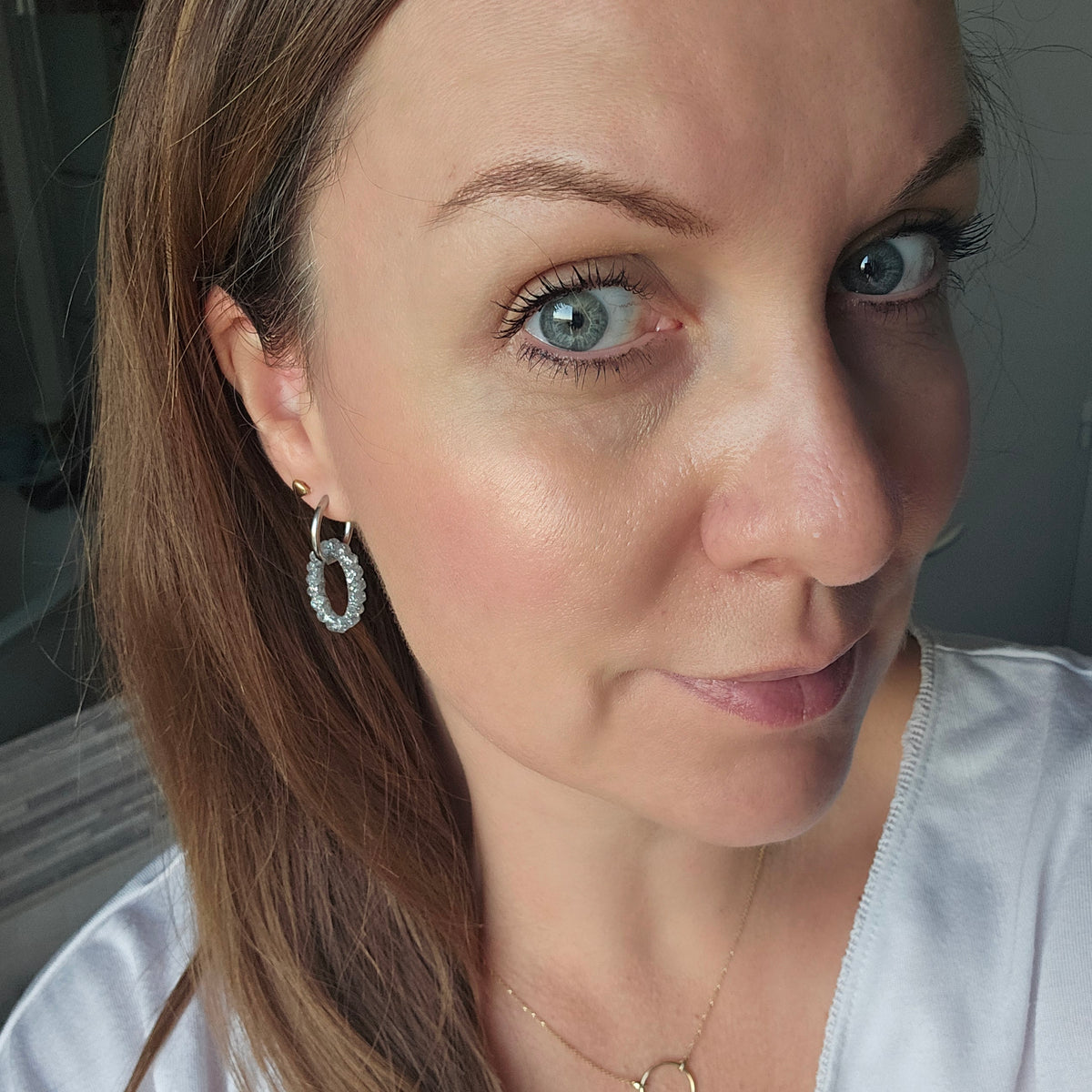 Boucles en résine | Lumina Argent