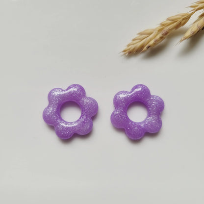 Boucles argile polymère | Pampilles Floréa interchangeables sans attaches ~ Au choix ~ - L'Atelier de MyMy