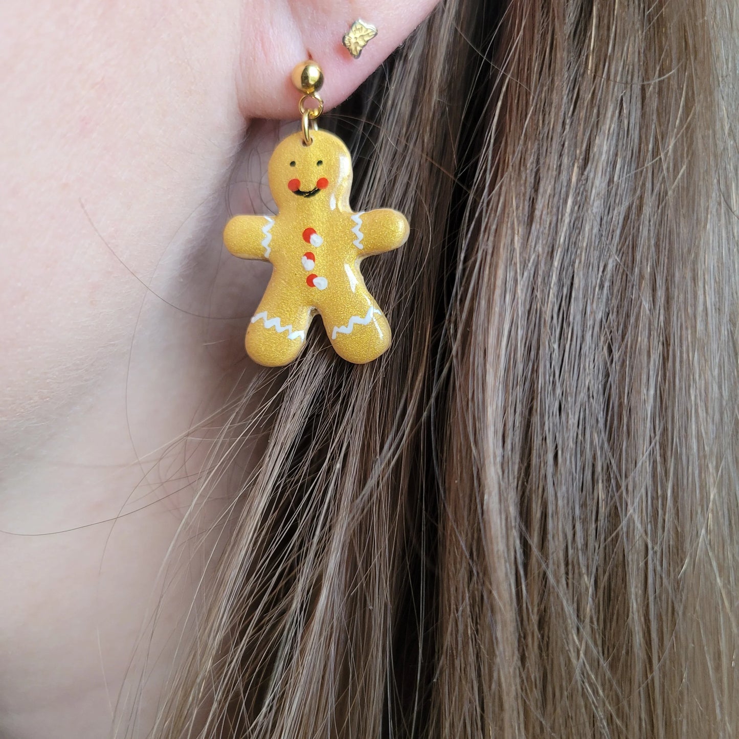 Boucles argile polymère | Pain d'épices