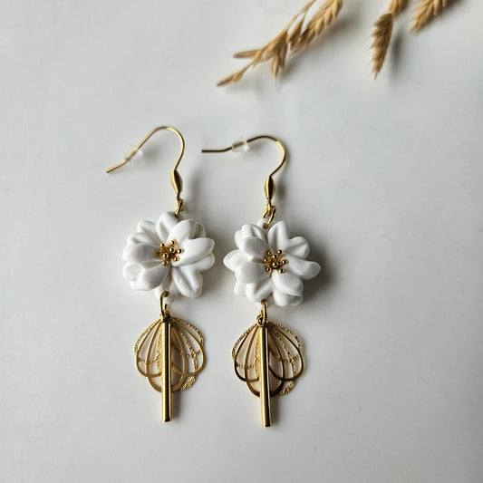 Boucles argile polymère | Roséa Blanc