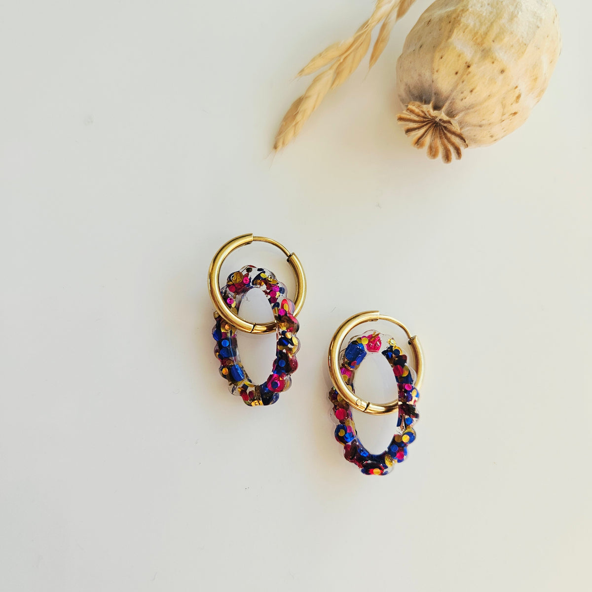 Boucles en résine | Lumina Pop