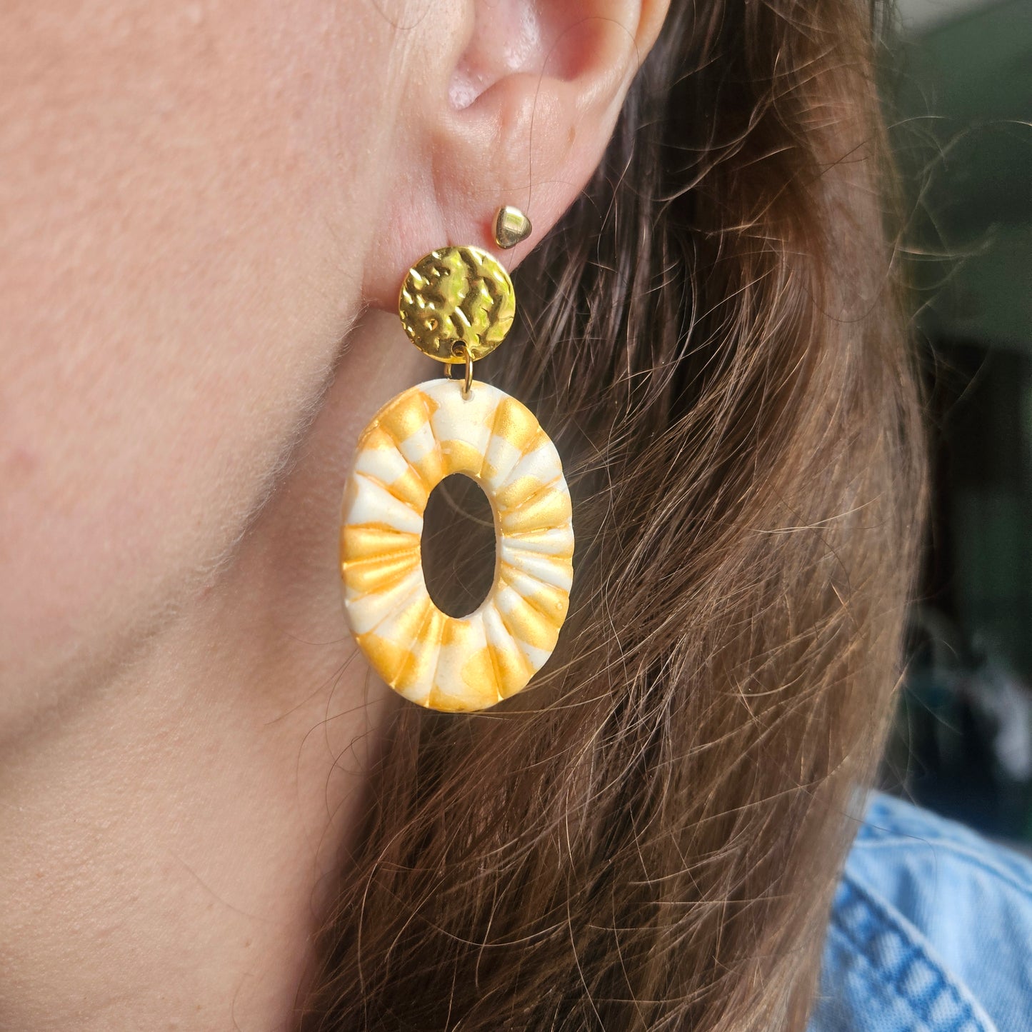 Boucles argile polymère | Oriane Orange